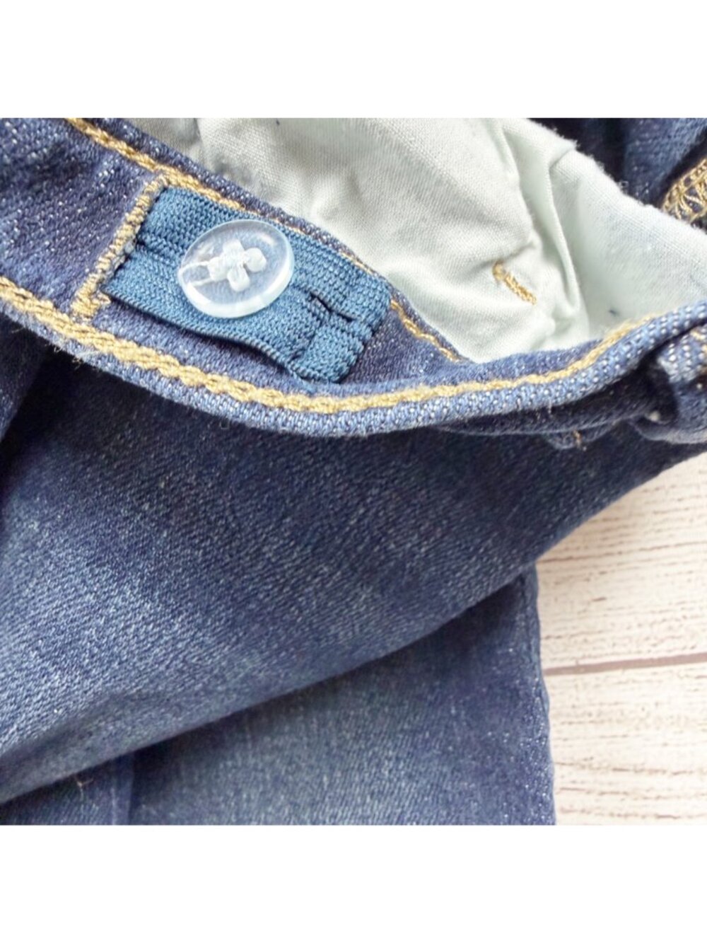 Jumping Beans Straight Fit Boys Jeans Dark Wash Adjustable Waist 4T - Picture 3 of 4
